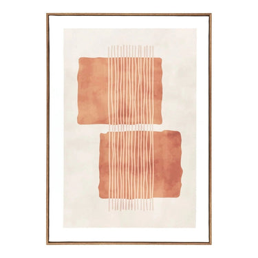 Mina Leinwanddruck Nr. 2 – beige/braun 50 x 70 cm