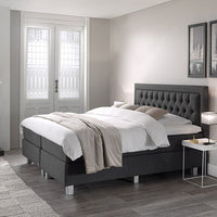 Boxspring Valentina Antraciet – 140x200 cm