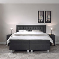 Boxspring Valentina Antraciet – 140x200 cm