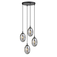 ASTRAL 4-lichts hanglamp - Smoked glas - Mooier Thuis