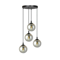 COSMO 4-lichts hanglamp - Smoked glas - Mooier Thuis