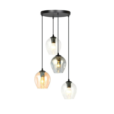 ISTAR 4-lichts hanglamp - Premium glasmix