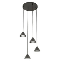 ELITE 4-lichts hanglamp - Zwart frame - Mooier Thuis