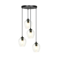 ISTAR 4-lichts hanglamp - Helder glas - Mooier Thuis