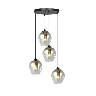 ISTAR 4-lichts hanglamp - Smoked glas
