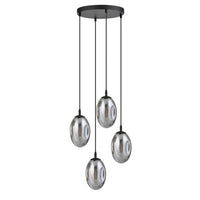Emibig ASTRAL 4-lichts hanglamp - Smoked glas