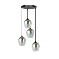 Emibig ISTAR 4-lichts hanglamp - Smoked glas