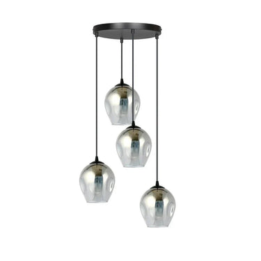 ISTAR 4-lichts hanglamp - Smoked glas