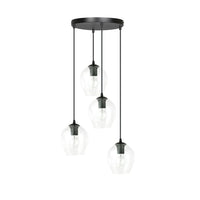 Emibig ISTAR 4-lichts hanglamp - Helder glas