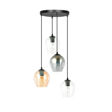ISTAR 4-lichts hanglamp - Premium glasmix