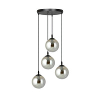 Emibig COSMO 4-lichts hanglamp - Smoked glas