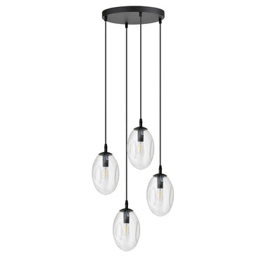 ASTRAL 4-lichts hanglamp - Helder glas