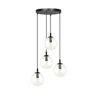 Emibig COSMO 4-lichts hanglamp - Helder glas