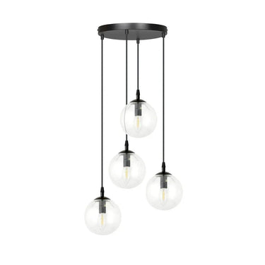 COSMO 4-lichts hanglamp - Helder glas