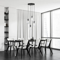 Emibig ASTRAL 4-lichts hanglamp - Helder glas - Mooier Thuis