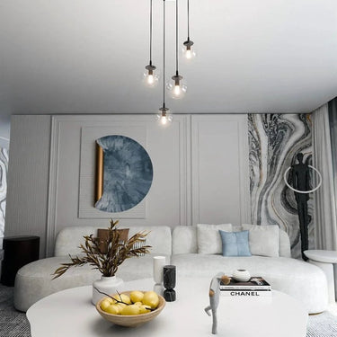 COSMO 4-lichts hanglamp - Helder glas