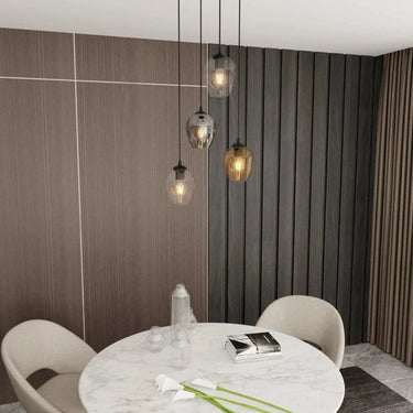 ISTAR 4-lichts hanglamp - Premium glasmix