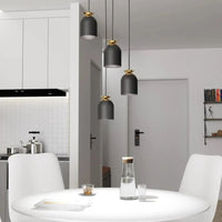 TARGET 4-lichts hanglamp - Zwart goud - afbeelding 2