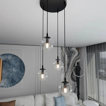 COSMO 4-lichts hanglamp - Helder glas