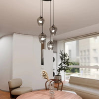 ISTAR 4-lichts hanglamp - Smoked glas - afbeelding 2