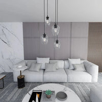 ISTAR 4-lichts hanglamp - Helder glas - afbeelding 2