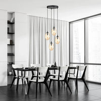 ASTRAL 4-lichts hanglamp - Amber glas - afbeelding 2