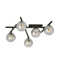 SMART 5-lichts plafondlamp - Smoked glas - Mooier Thuis