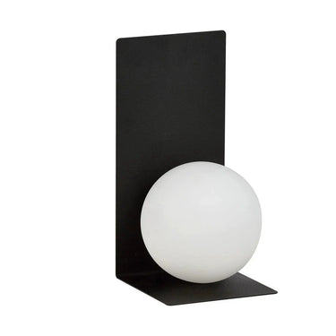 FORM 1-lichts wandlamp - Zwart frame - Opaalwit glas