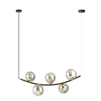 RITZ 5-lichts hanglamp - Smoked glas - Mooier Thuis