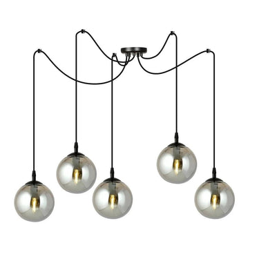 GIGI 5-lichts hanglamp - Smoked glas