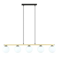 ALLORA 5-lichts hanglamp - Opaalwit glas - Mooier Thuis