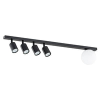 BASTER 5-lichts plafondlamp - Zwart frame - Mooier Thuis