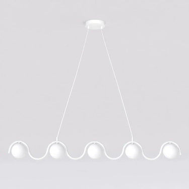 SINUS 5-lichts hanglamp – Wit
