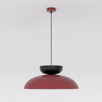 Mega hanglamp 5-lichts bordeaux