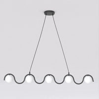SINUS 5-lichts hanglamp – Wit/zwart - Mooier Thuis