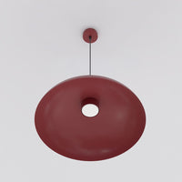 Mega hanglamp 5-lichts bordeaux