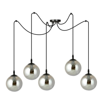 GIGI 5-lichts hanglamp - Smoked glas