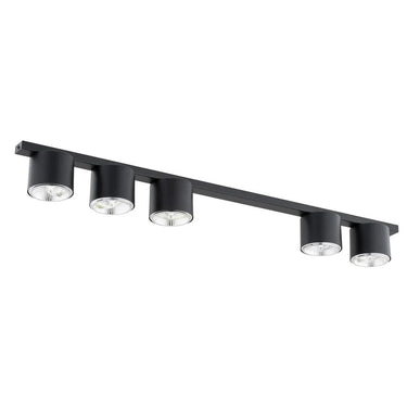 NANO 5-lichts plafondlamp - Zwart frame