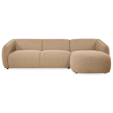 Hoekbank Laila - Stof Taupe Links