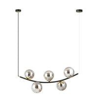 Emibig RITZ 5-lichts hanglamp - Smoked glas