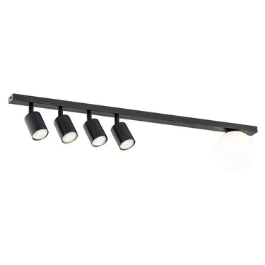 BASTER 5-lichts plafondlamp - Zwart frame