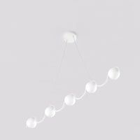 Emibig SINUS 5-lichts hanglamp – Wit