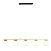 Emibig ALLORA 5-lichts hanglamp - Opaalwit glas - Mooier Thuis