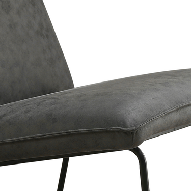 Fauteuil James - Microleder Antraciet