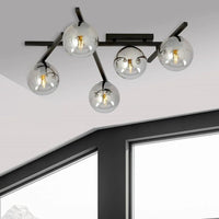 Emibig SMART 5-lichts plafondlamp - Smoked glas