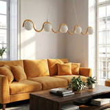 Sinus hanglamp wit glas 5-lichts oranje hanglamp met ronde bol - metaal en glas online kopen bij Mooier Thuis