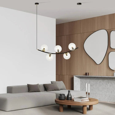 RITZ 5-lichts hanglamp - Helder glas