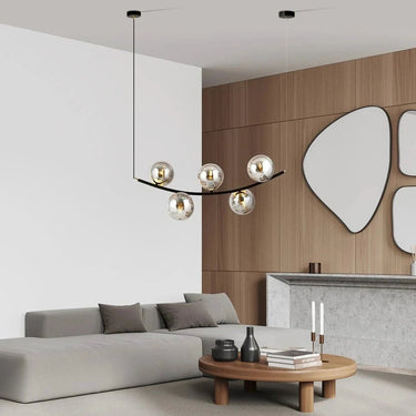 RITZ 5-lichts hanglamp - Smoked glas
