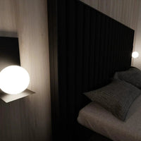 FORM 1-lichts wandlamp - Zwart frame - Opaalwit glas - afbeelding 2