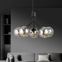 NOVA 5-lichts hanglamp - Smoked glas - afbeelding 2